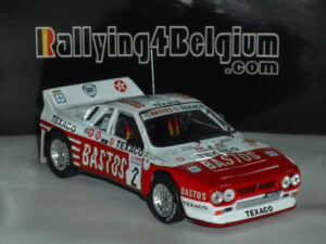 RAC340LQ Lancia 037 EVO2 Bastos #2 Rally Ieper Ypres 1985 Snijers / Colebunders