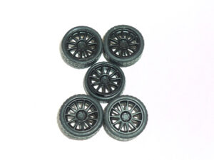 WH001B Wheels Rally 1/43 Velgen Jantes 11 Spoke Black