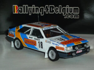 DSN323 Audi Coupe Quattro Ijsboerke #18 Rally Boucles de Spa 1986 Grammet / Verheyden